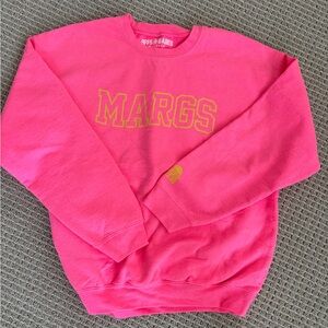 BFFS & BABES Bright Pink 'MARGS' Crewneck Sweatshirt